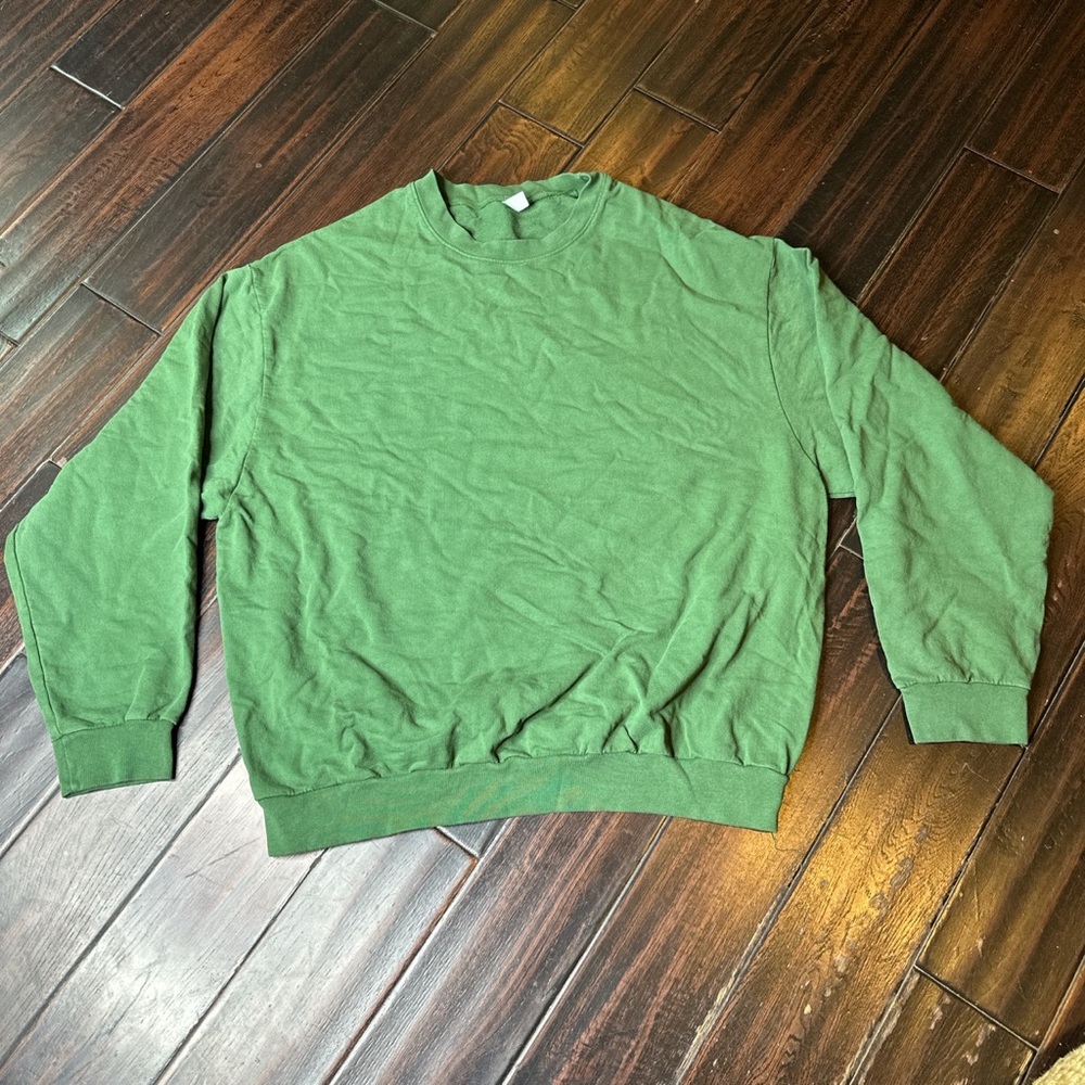 Crew neck, long sleeve, Terry cotton sweater Los Angeles Apparel unisex summer